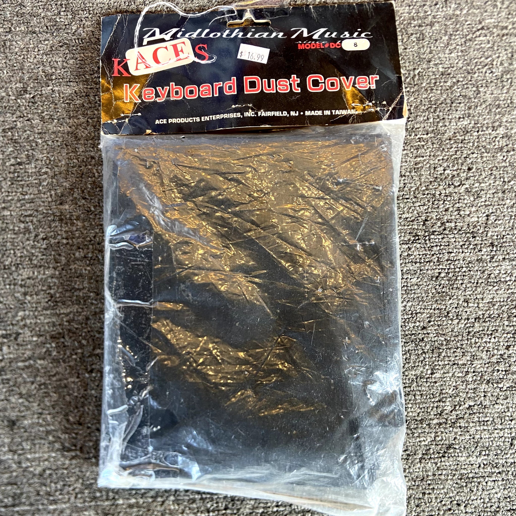 Kaces - Keyboard Dust Cover #DC8 (For 77-Key Keyboards) - Black Finish - New Old Stock