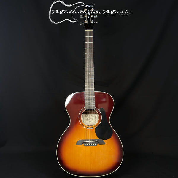 Alvarez RF26SB - OM/Folk Size Acoustic Guitar - Sunburst Gloss Finish w/Gig Bag