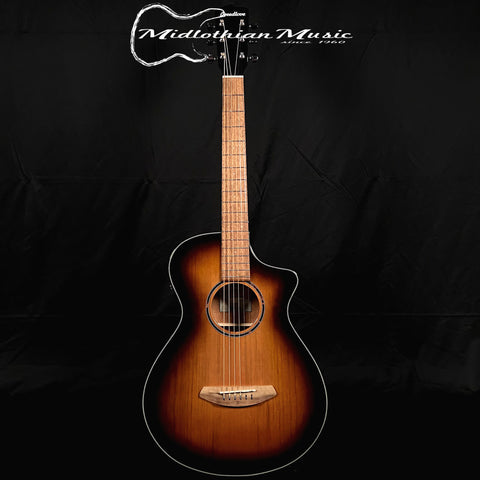 Breedlove ECO Discovery S Concertina CE Acoustic-Electric Guitar - Edgeburst Finish - Red Cedar/African Mahogany