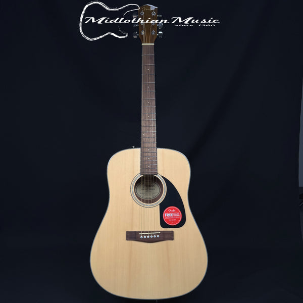 Fender - CD-60 Acoustic Dreadnought Guitar V3 - Natural Finish w/Free Case!