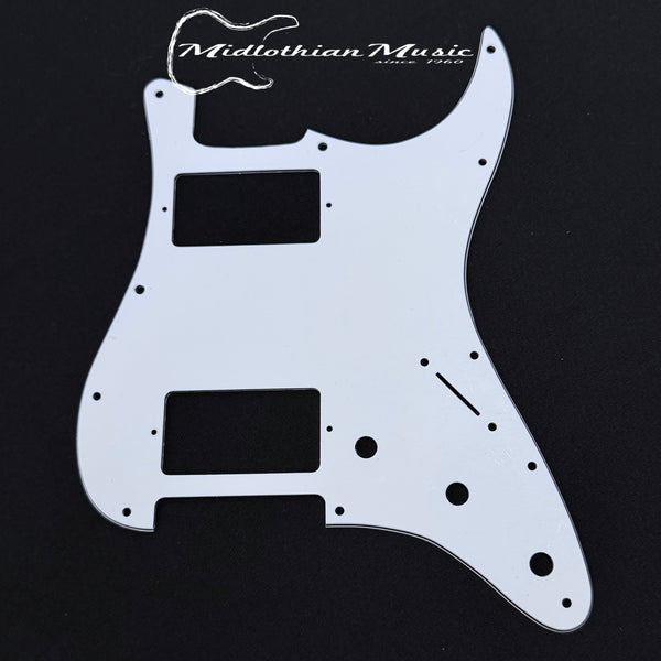WD Pickguards - Stratocaster Style (HH Pickups) - White Pickguard USED