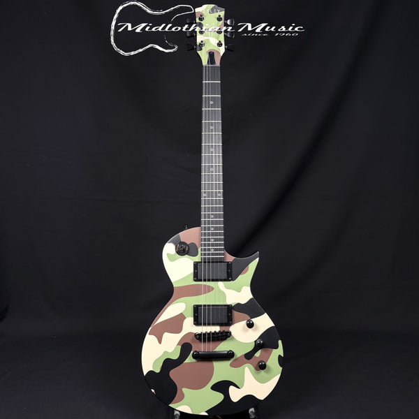 Fesley - Les Paul Style Electric Guitar - Matte Camo Finish (Supports Guitars 4 Vets!) USED