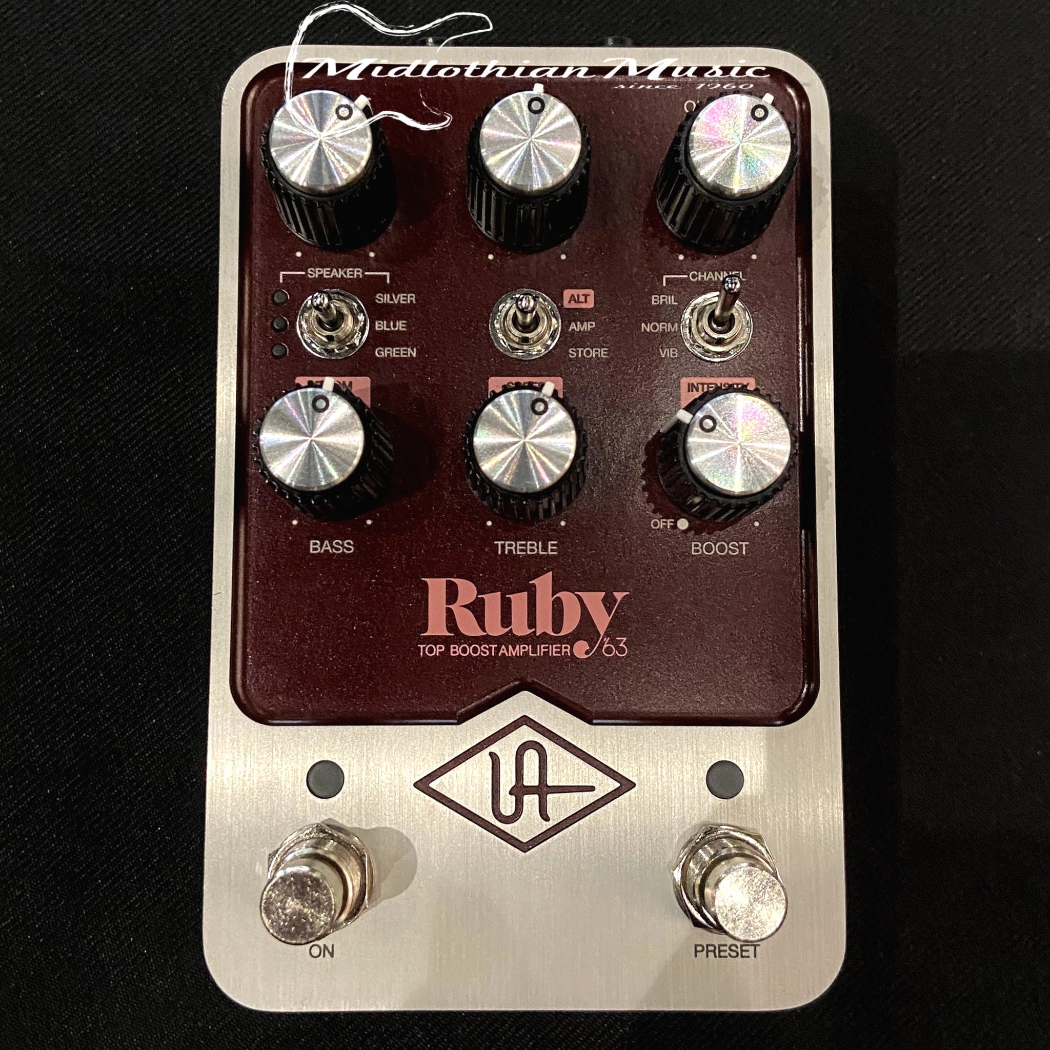 Ruby Pedal Universal Audio - Ruby '63 Top Boost Amplifier Pedal USED