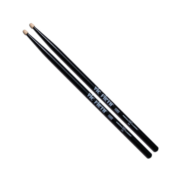 Vic Firth American Classic 5A Hickory Drumsticks - Black Finish (1 Pair)