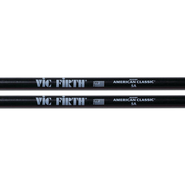 Vic Firth American Classic 5A Hickory Drumsticks - Black Finish (1 Pair)
