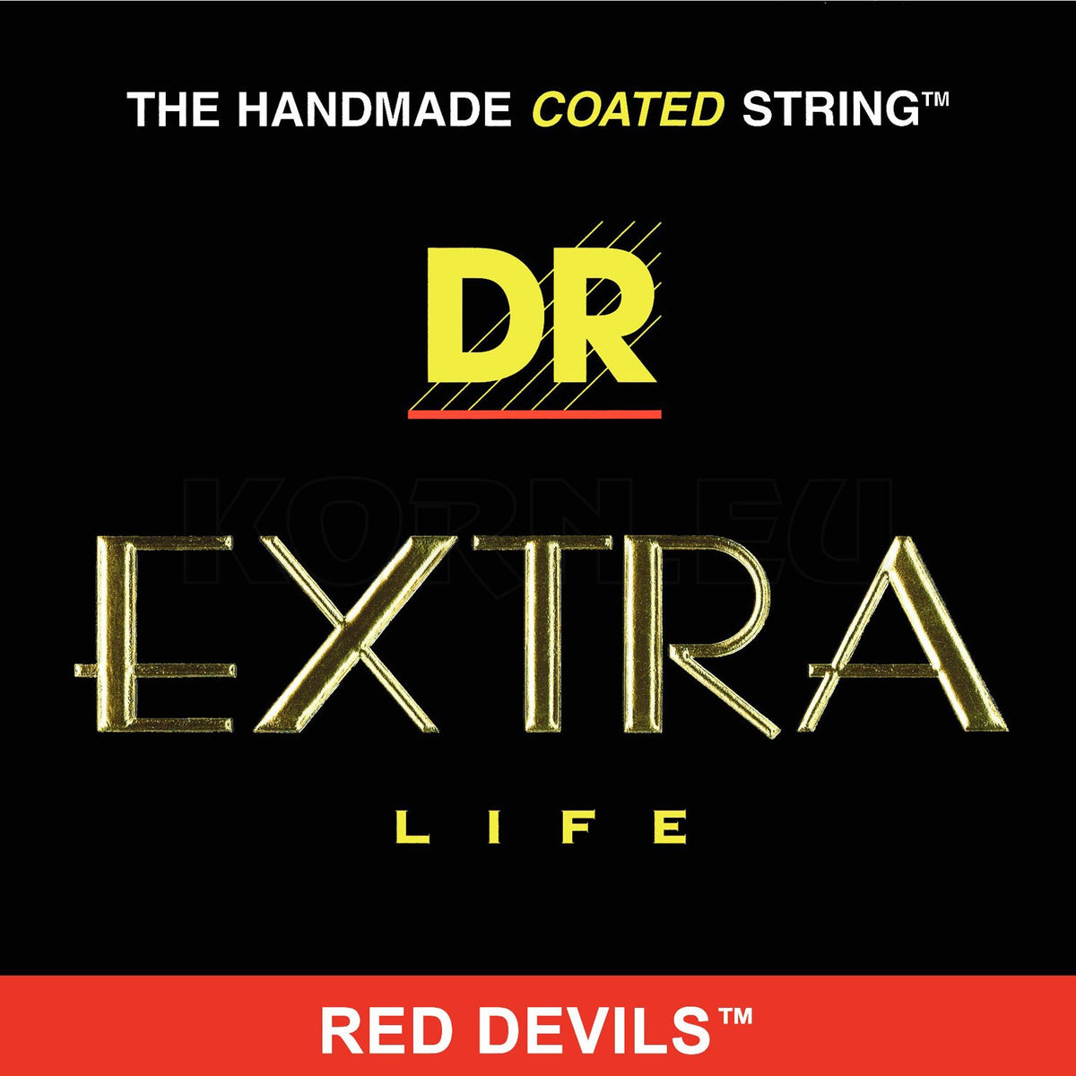 DR Strings Red Devils - Red Coated Electric Guitar Strings - 11-50 Gau