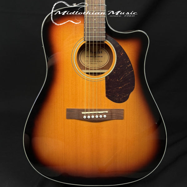 Fender - CD-140SCE Acoustic/Electric Guitar - w/Free Case! Sunburst Gloss Finish