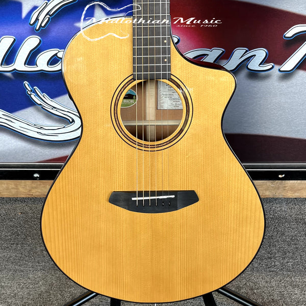 Breedlove - Organic Performer Pro Concert CE Acoustic-Electric w/Case - Aged Toner w/Suede Burst Back Finish