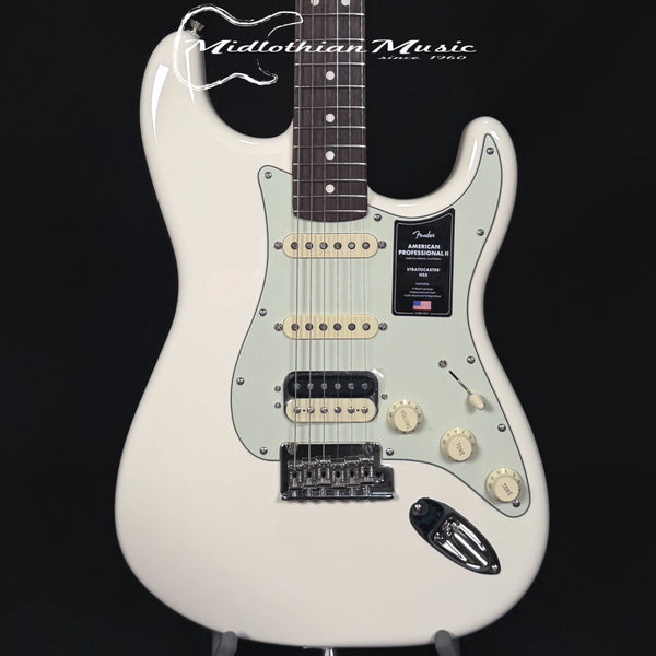 Fender American Professional II Stratocaster HSS - Olympic White w/Rosewood Fingerboard w/Case