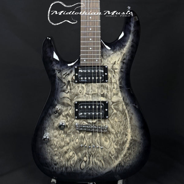 Schecter - C-6 Plus - Left Handed Guitar - Charcoal Burst Gloss Finish