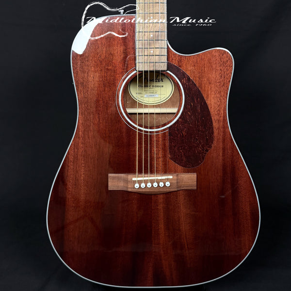 Fender CD-140SCE All Mahogany Acoustic/Electric Guitar w/Case - Natural Gloss Finish