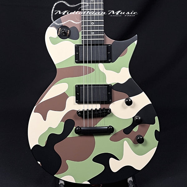 Fesley - Les Paul Style Electric Guitar - Matte Camo Finish (Supports Guitars 4 Vets!) USED