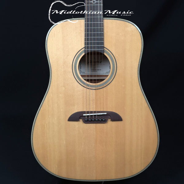 Alvarez AD60 - Herringbone Dreadnought Acoustic Guitar - Natural Gloss Finish