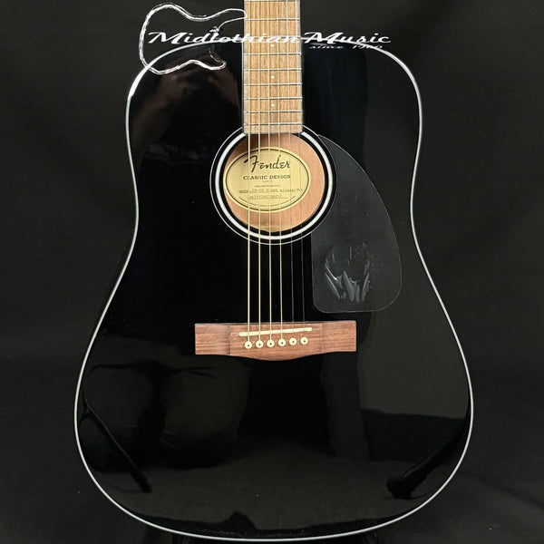 Fender CD-60 Acoustic Dreadnought V3 w/Case - Black Gloss Finish