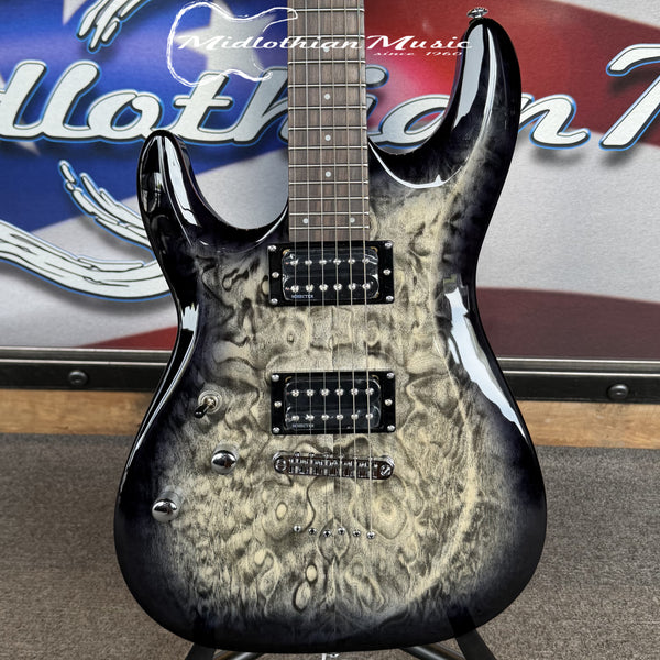 Schecter - C-6 Plus - Left Handed Guitar - Charcoal Burst Gloss Finish