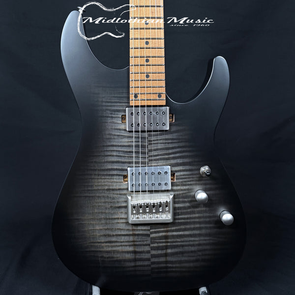 Schecter - C-1 Standard Plus - Transparent Black Burst Satin Finish