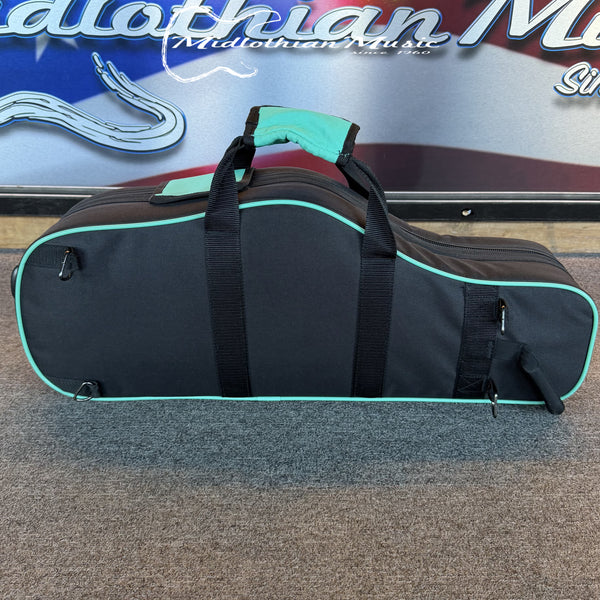 Kaces - Alto Saxophone Case (KBOASTL) - Teal Finish USED