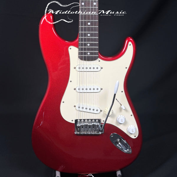 Austin - Strat Style 6-String Electric Guitar - Candy Apple Red Gloss Finish USED