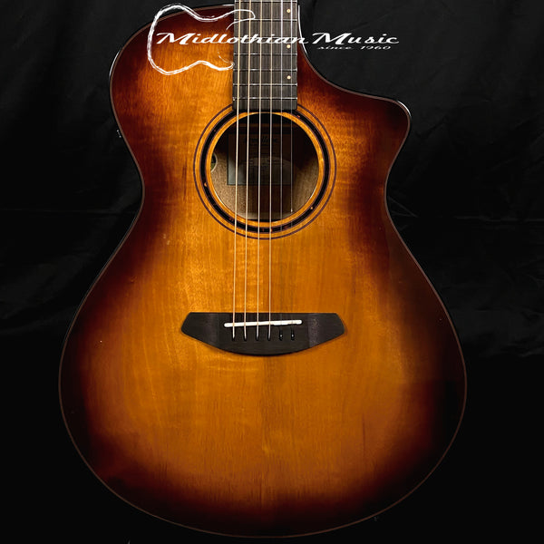 Breedlove ECO Pursuit Exotic S Concert CE Acoustic-Electric Guitar - Tiger's Eye Myrtlewood Gloss Finish