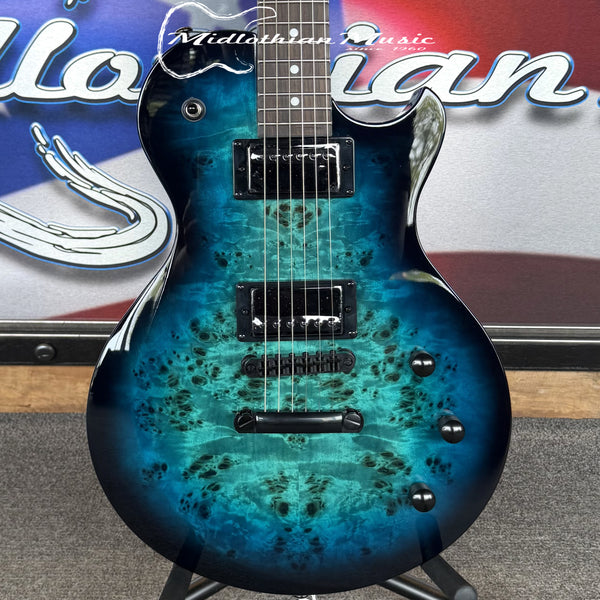 Schecter - Solo-II Standard Electric Guitar - Ocean Blue Burst Burl Gloss Finish