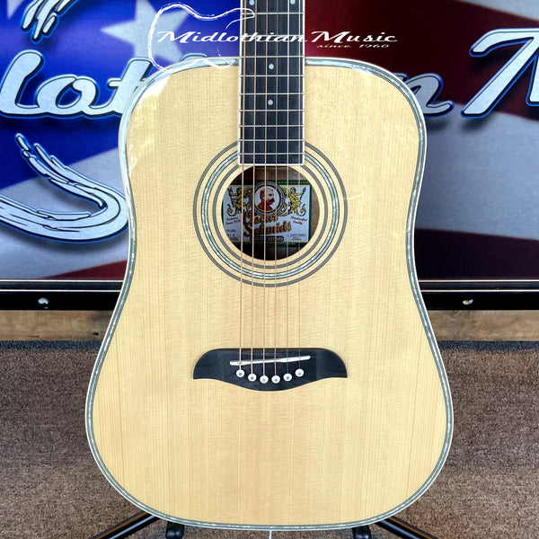 Oscar Schmidt - OG1-A 3/4 Size - Dreadnought Acoustic Guitar - Natural Gloss