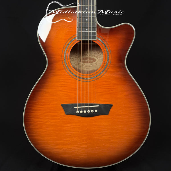 Washburn - Festival EA15 - Acoustic-Electric Guitar - Ice Tea Burst Gloss Finish