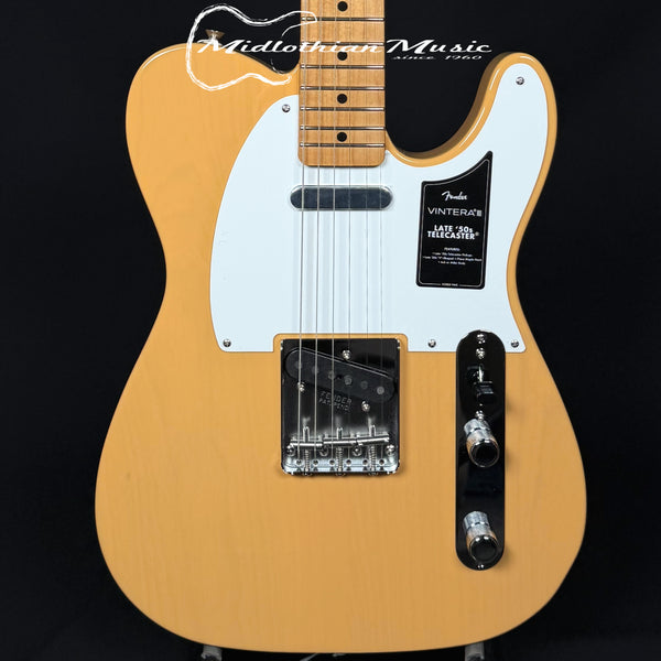 Fender - Vintera III - Late '50s Telecaster - Electric Guitar - w/Gig Bag - Butterscotch Blonde Gloss Finish