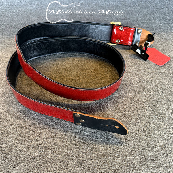 Columbia Ace USA - Vintage/Rare! - Red Sparkle Guitar Strap USED