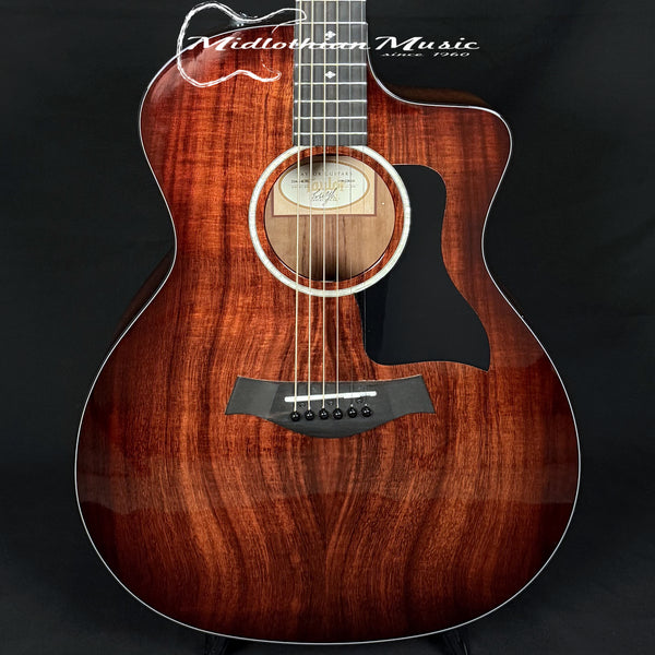 Taylor - 2018 224ce-K DLX - Hawaiian Koa - Acoustic/Electric Guitar - w/Case USED