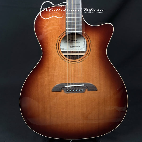 Alvarez - AEG95ce Artist Elite Series Acoustic-Electric Guitar - Shadowburst Gloss Finish