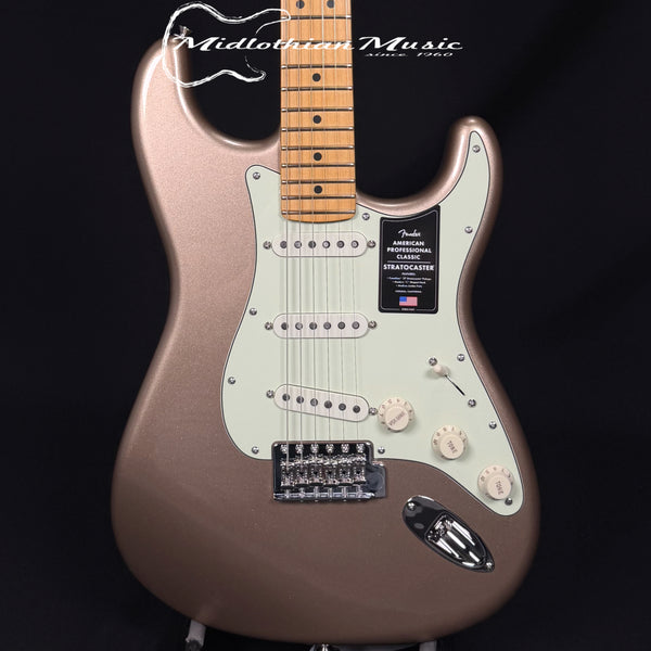 Fender - American Professional Classic Stratocaster - Faded Firemist Gold Gloss w/Gig Bag