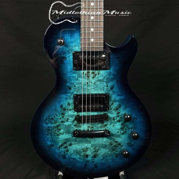 Schecter - Solo-II Standard Electric Guitar - Ocean Blue Burst Burl Gloss Finish