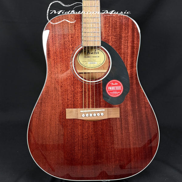 Fender CD-60s - 6-String Acoustic Guitar - Dreadnought All Mahogany - Natural Gloss