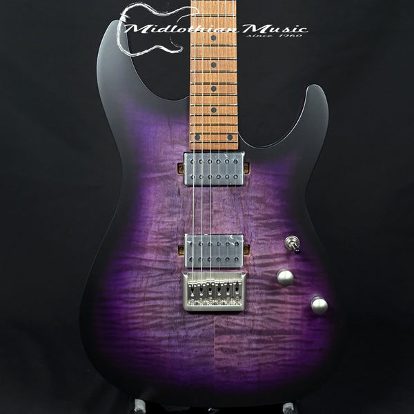 Schecter - C-1 Standard Plus - 6-String Electric Guitar - Purple Burst Satin Finish