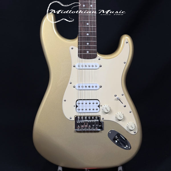 Fender - Squier Bullet Stratocaster HSS - 2014 - Shoreline Gold Gloss Finish USED