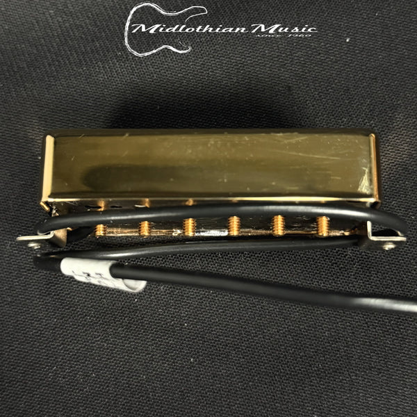 Lindy Fralin - Noiseless P90 Humbucker (2 Conductor Wire) - Neck Pickup - Gold Finish USED