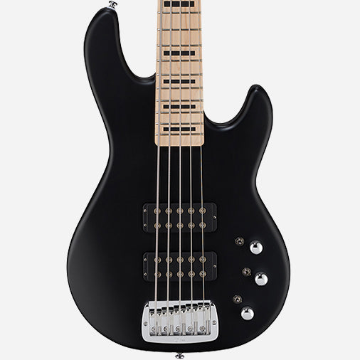 G&L Tribute - L-2500 - 5-String Bass Guitar - Black Frost Satin Finish