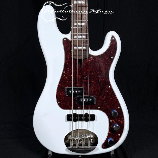 Lakland Skyline 44-64 Custom PJ - 4-String Bass - White Gloss w/Tortoise Pickguard w/FREE GATOR GIG BAG!