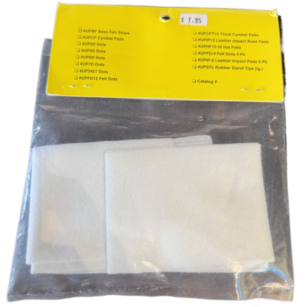 Cannon Percussion - (UPBF) Bass Felt Strips