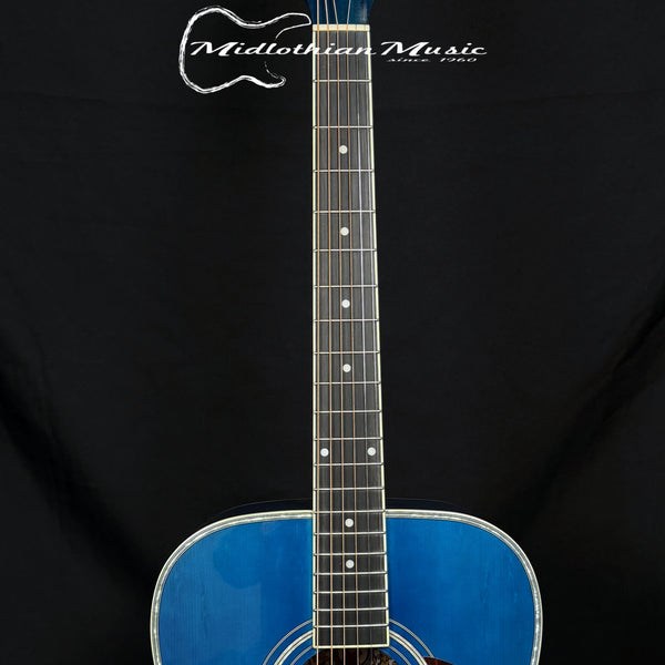 Oscar Schmidt - OG2 Dreadnought 6-String Acoustic Guitar - Blue Finish