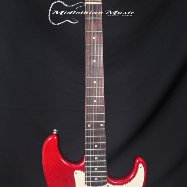 Austin - Strat Style 6-String Electric Guitar - Candy Apple Red Gloss Finish USED