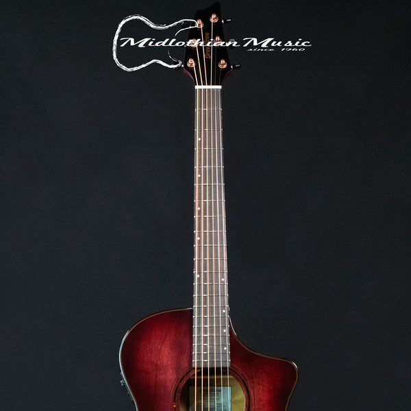 Breedlove ECO Collection - Pursuit Exotic S Concert CE - Acoustic-Electric Guitar - Pinot Noir Burst Finish