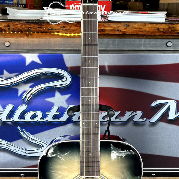 Washburn - Deep Forest Burl - 6-String Dreadnought Acoustic Guitar - Black Fade Gloss