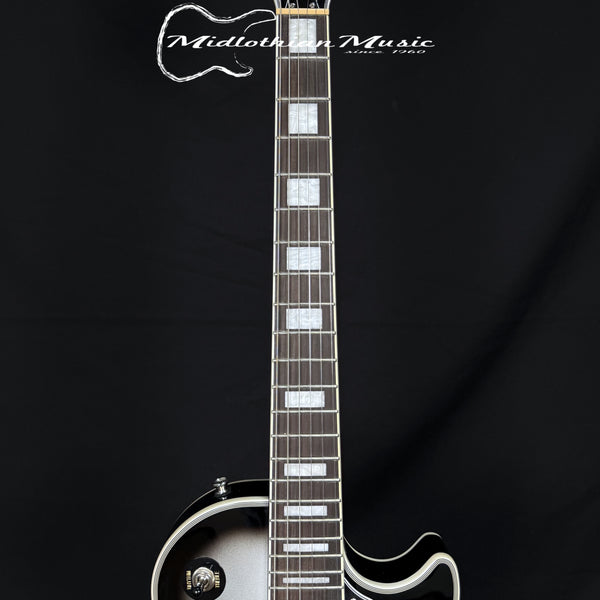 Epiphone - Les Paul Custom - Limited-Edition Electric Guitar - Silver Burst Gloss Finish USED