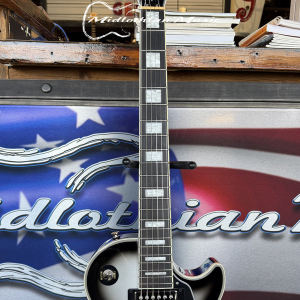 Epiphone - Les Paul Custom - Limited-Edition Electric Guitar - Silver Burst Gloss Finish USED