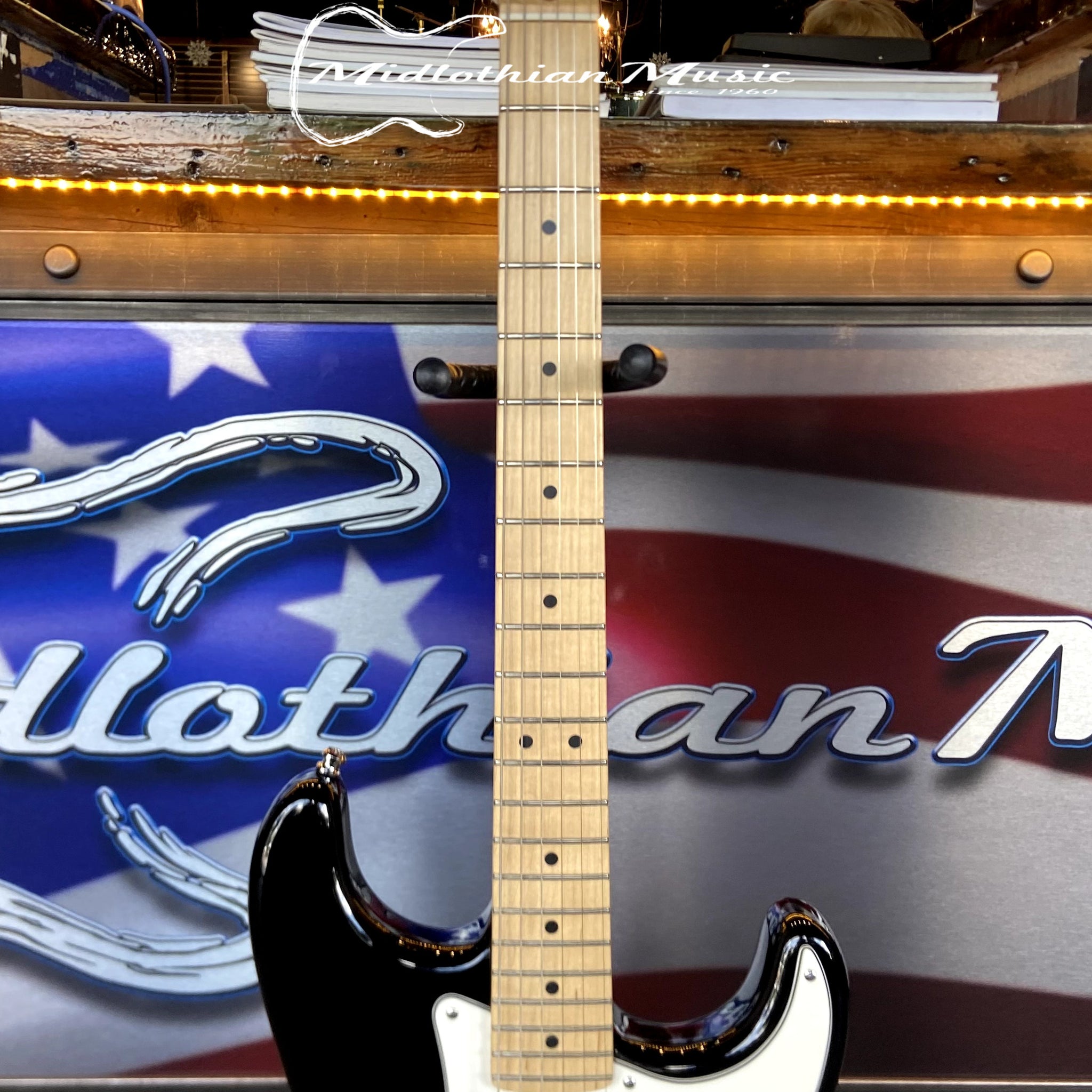 Fender USA 2004 Stratocaster Standard HSS - Black Finish w/Blue Fender