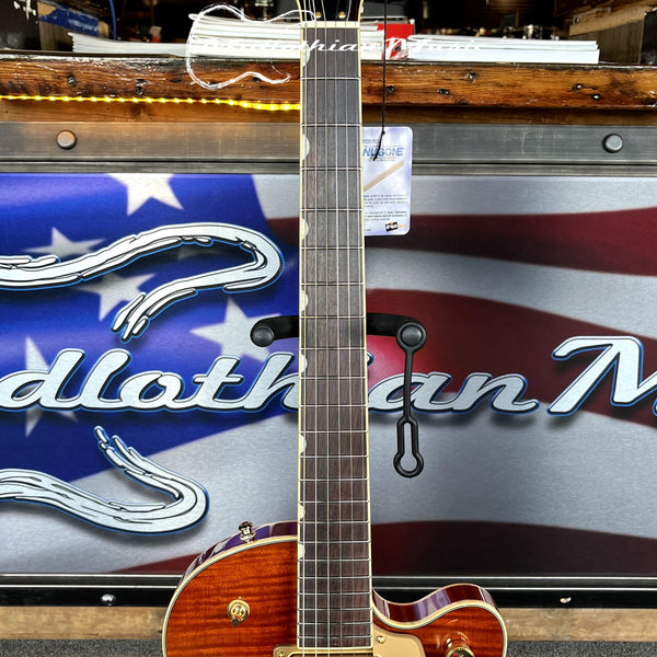 Gretsch - Electromatic LTD Flame Okoume Broadkaster Jr. - Single-Cut w/Bigsby - Roundup Orange Stain Finish