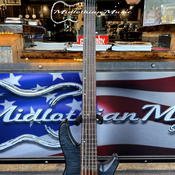 Schecter - Charles Berthoud - CB-5 - 5-String Active Bass Guitar - See Through Black Satin Finish