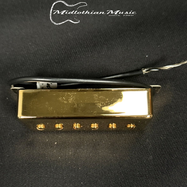 Lindy Fralin - Noiseless P90 Humbucker (2 Conductor Wire) - Neck Pickup - Gold Finish USED