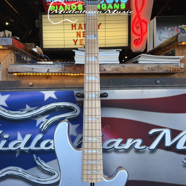 Lakland Skyline 55-02 Custom - 5-String Bass Guitar - Ice Blue Metallic Finish